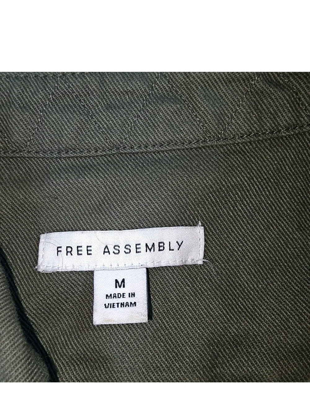 Utility Military Mini Dress Womens Olive Green Belted Button Pockets Cotton M